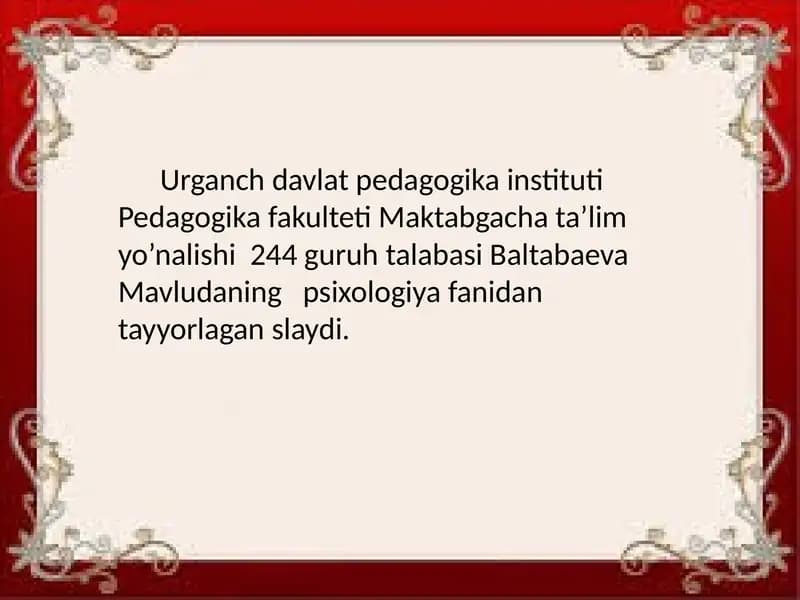 L.S.Vigotskiyning madaniy-tarixiy konsepsiyasi