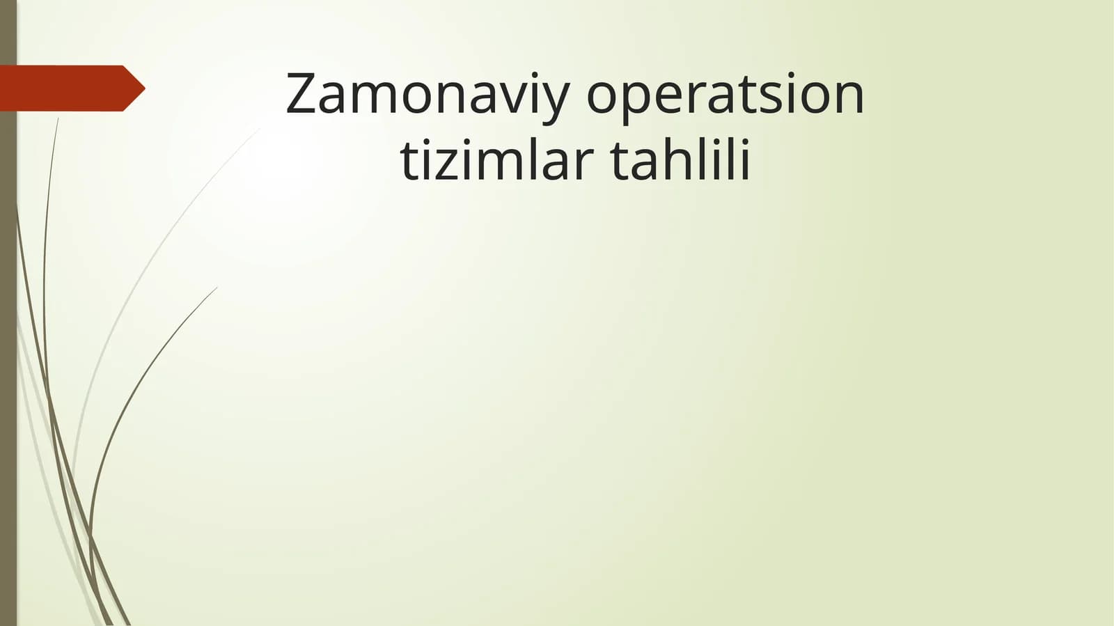 Tizimlidasturiy ta’minot