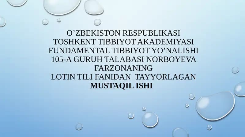 San’atning Tibbiyotdagi roli