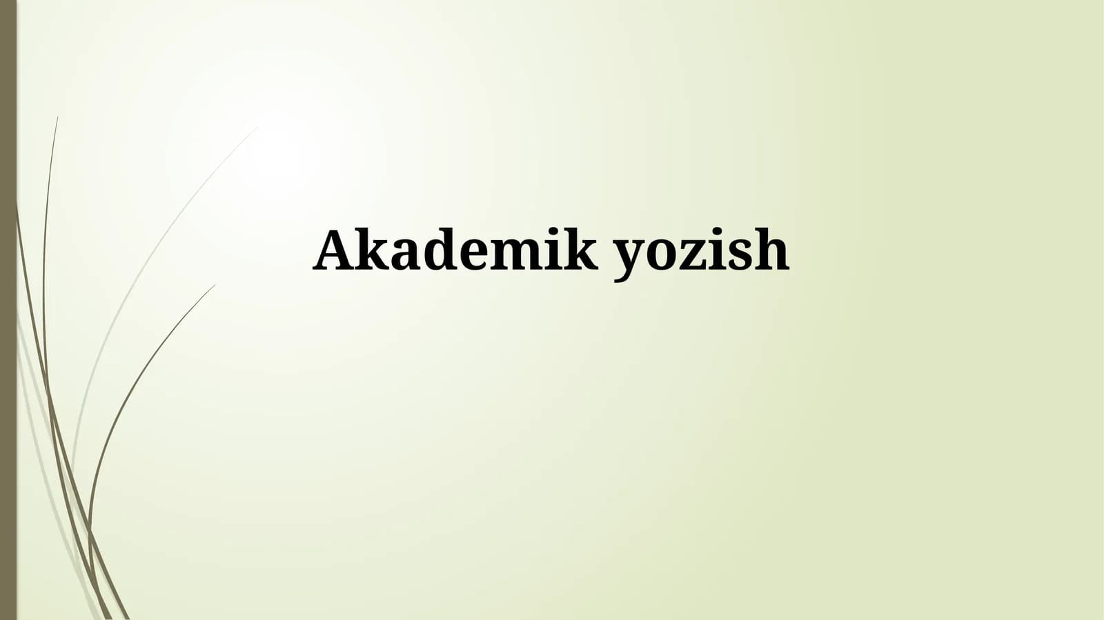 Akademikyozish