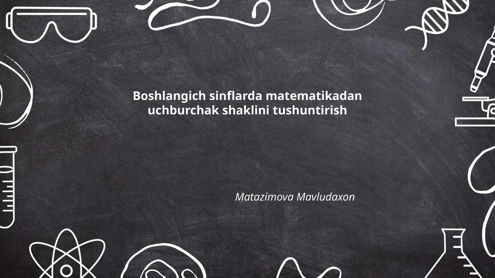 Boshlangich sinflarda matematikadan uchburchak shaklini tushuntirish