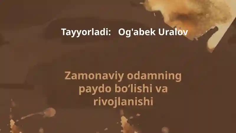 Zamonaviy odamning evolyutsiyasi