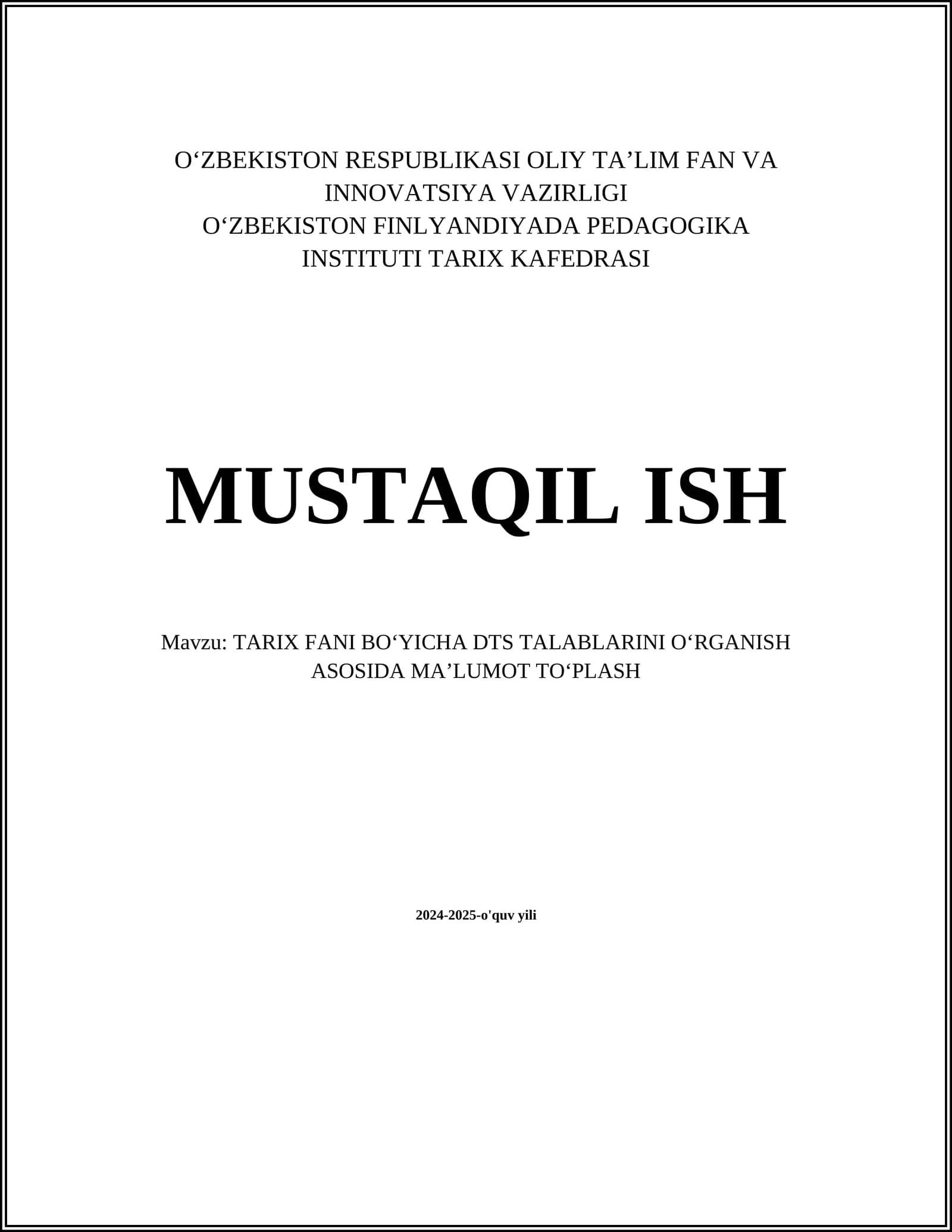 Qadimgi dunyo tarixi asoslari
