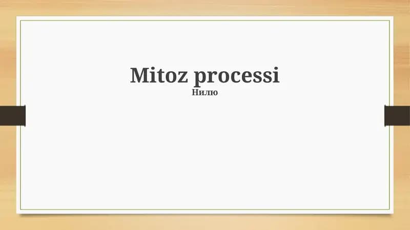 Mitoz processi