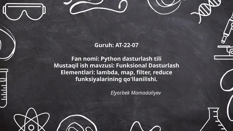 Python dasturlash tili
