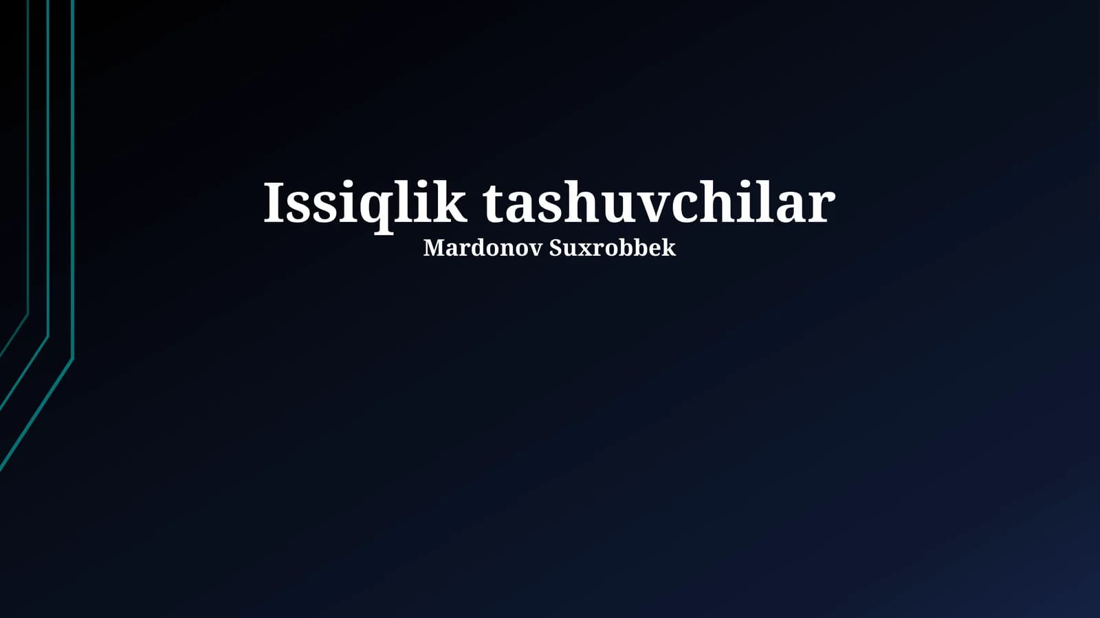 Issiqlik tashuvchilar