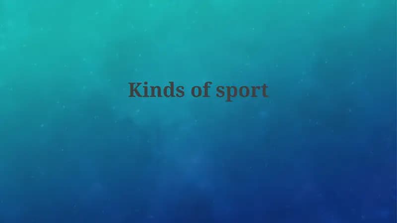 Classifying Sports: A Comprehensive Overview