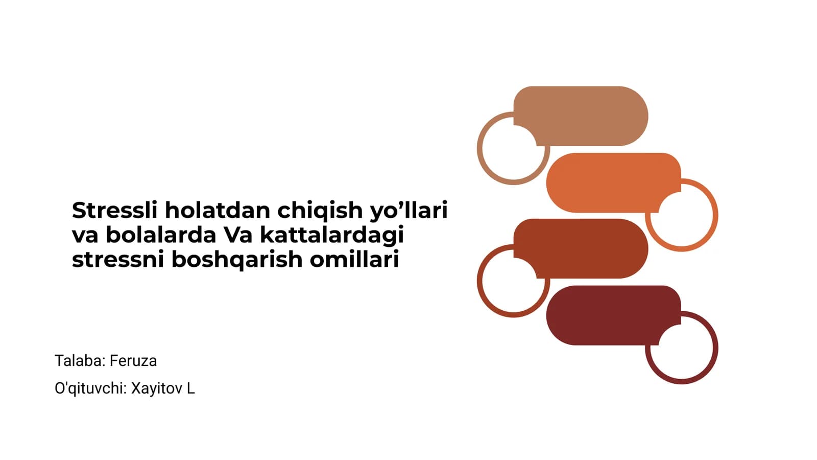 Stressni boshqarish omillari