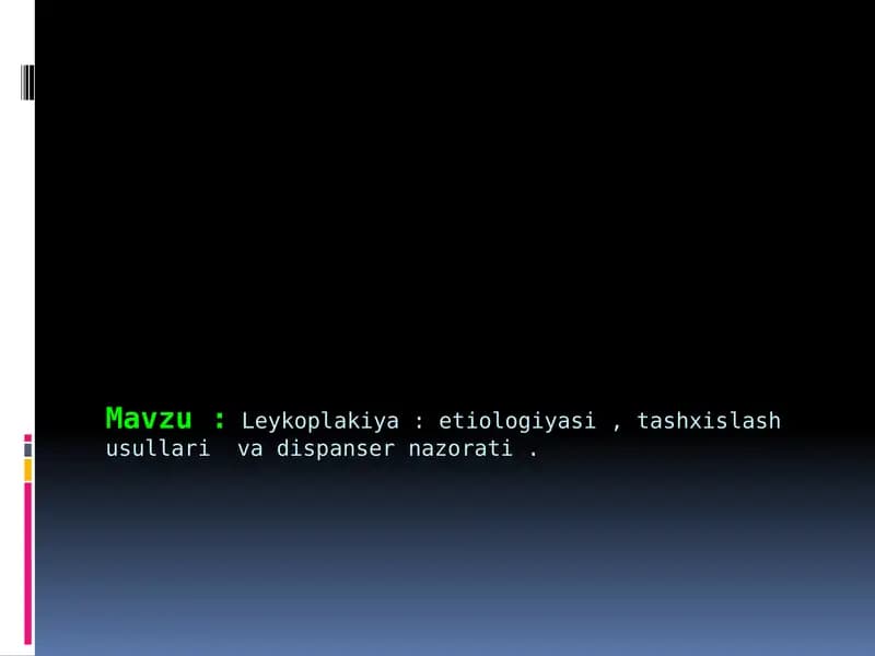 Leykoplakiya