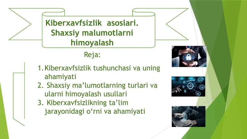 “Media savodxonlik: Kiberxavfsizlik asoslari va shaxsiy ma’lumotlarni himoyalash”