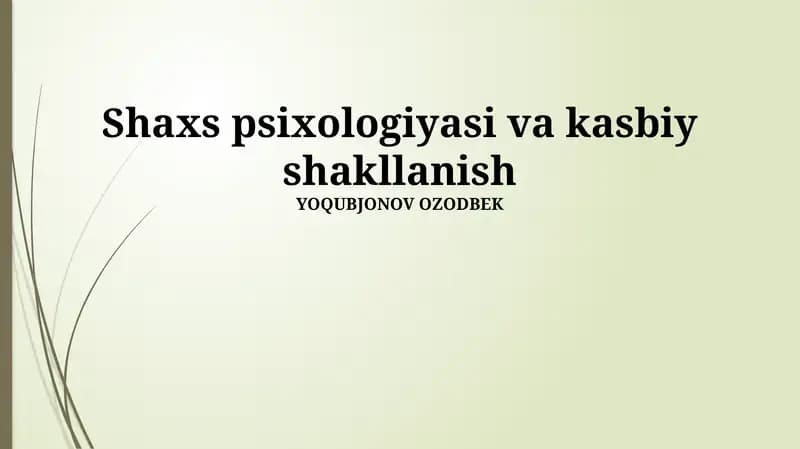 Muloqot ko'nikmalari va jamoada ishlash