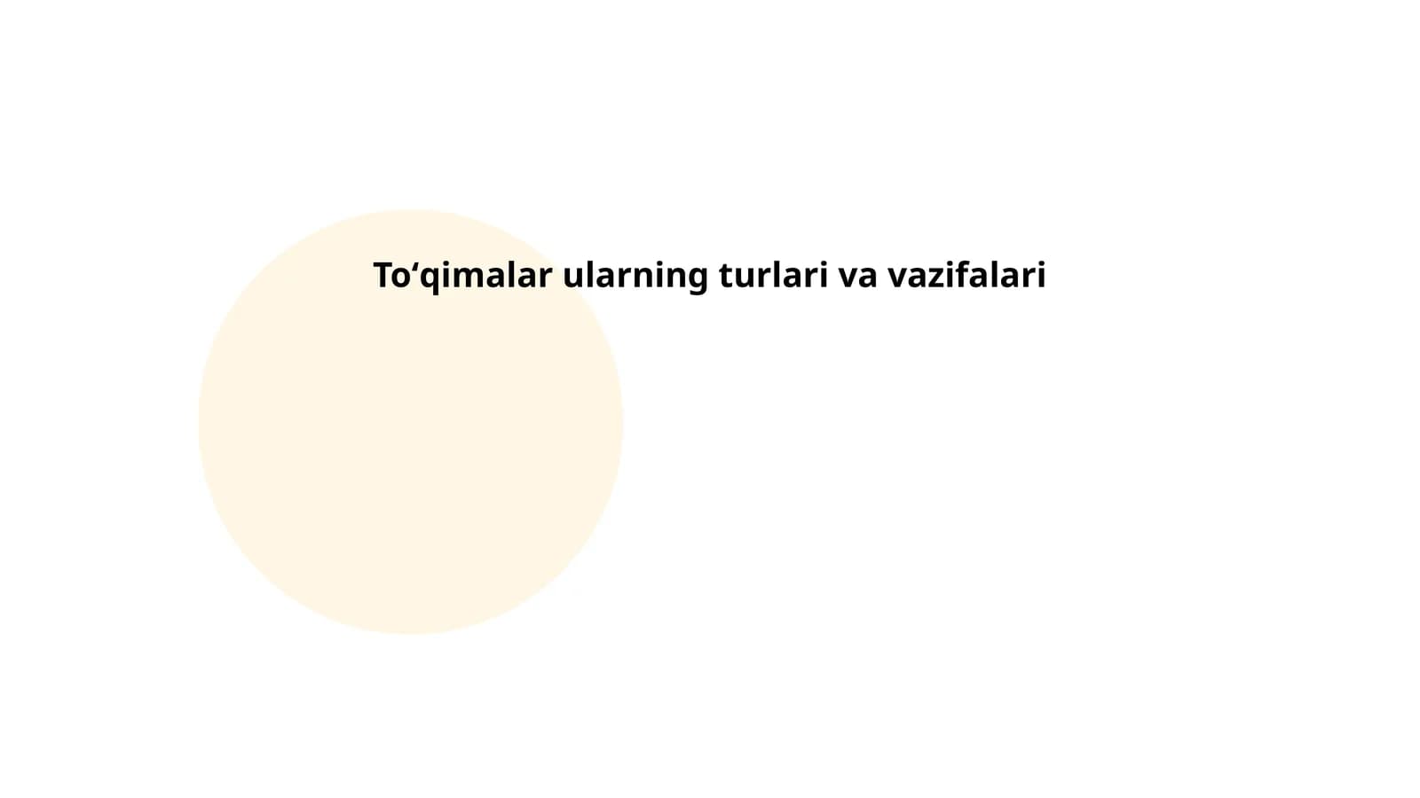 Toʻqimalar ularning turlari va vazifalari