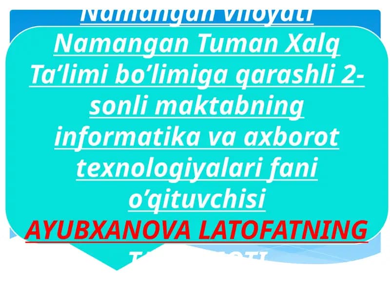 elektron pochta xizmati va uning imkoniyatlari