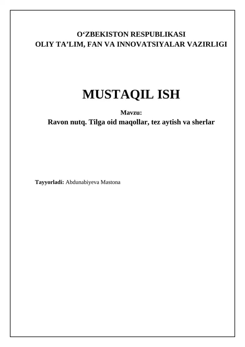 Nutqni O'stirish: Usullar va Ta'sir