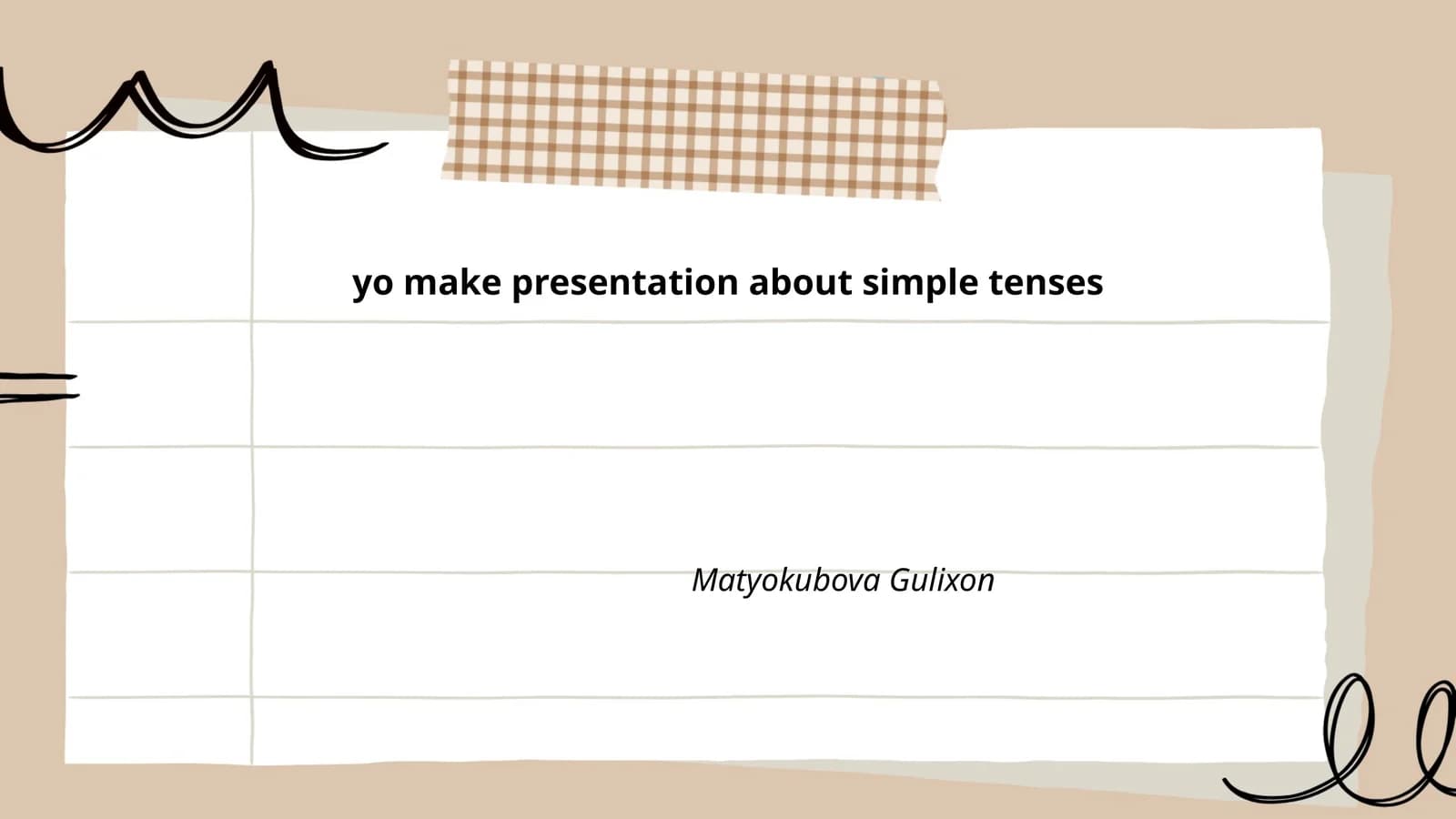 Simple Tenses Presentation