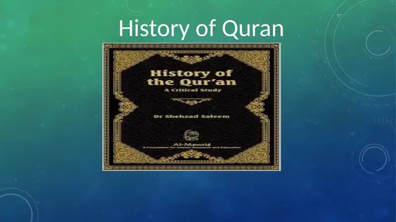 History of Quran