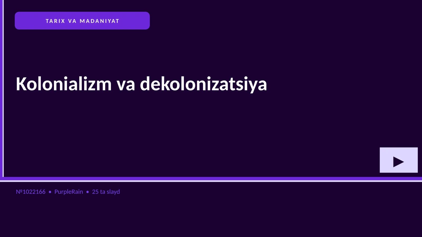 Kolonializm va dekolonizatsiya
