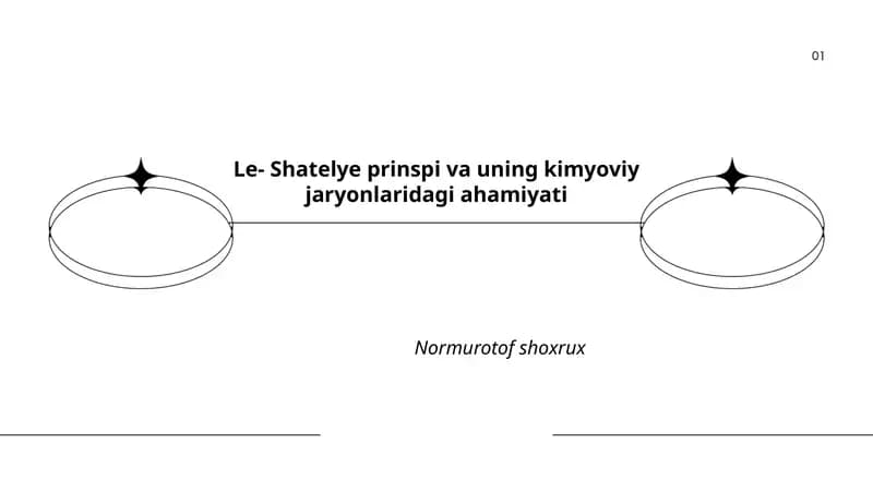 Le-Shatelye printsipi va uning kimyoviy jaryonlaridagi ahamiyati