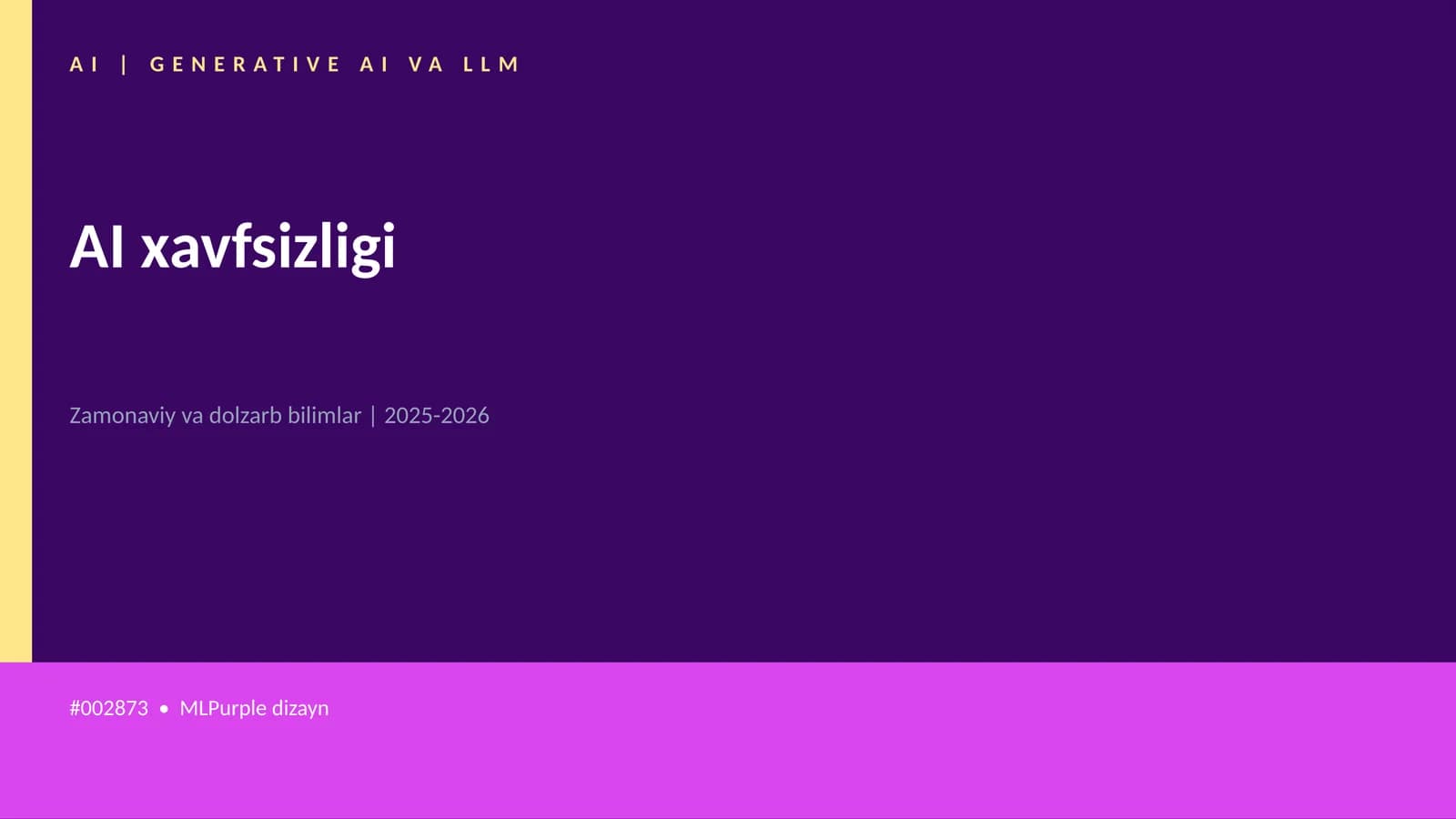 AI xavfsizligi
