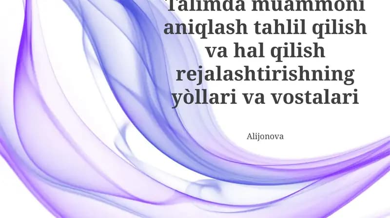 Yechim Rejasi va Rivojlantirish