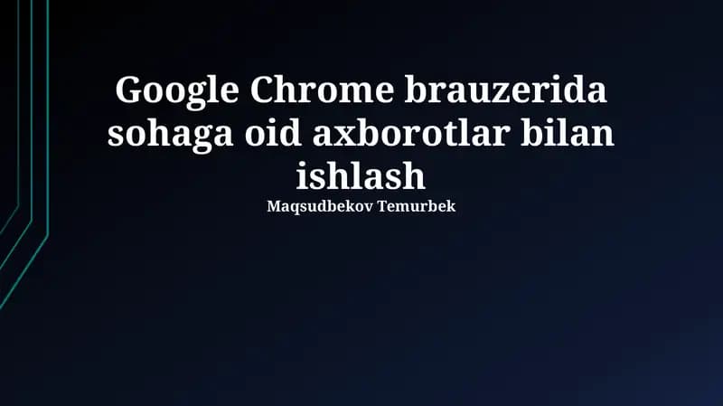Tarmoqqa xos Chrome vositalari: Plaginlar, kengaytmalar va veb-ilovalar