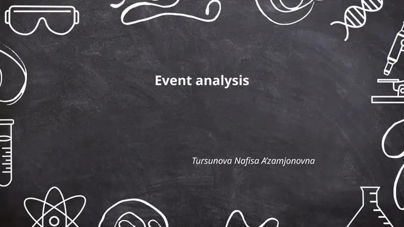 Event analysis