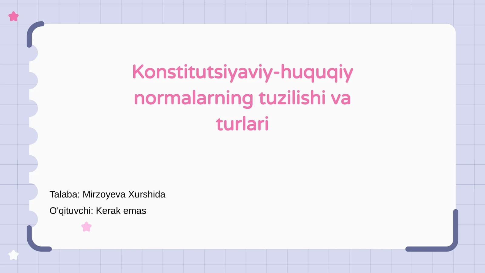 Konstitutsiyaviy-huquqiy normalarning tuzilishi va turlari