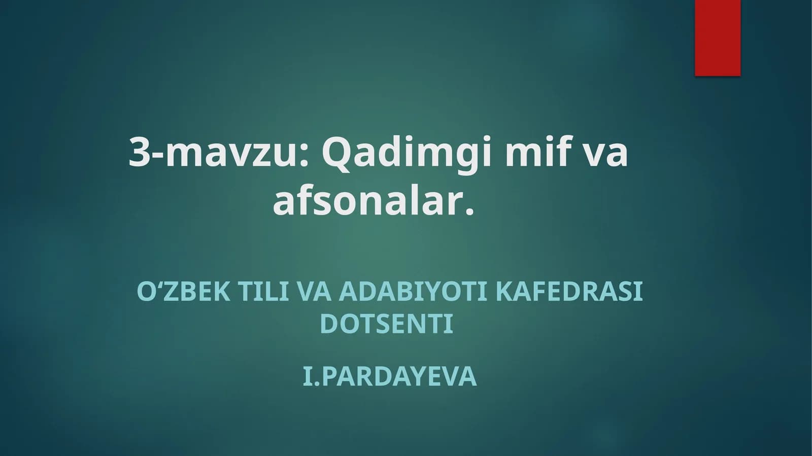 Qadimgi mif va afsonalar