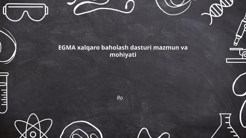 EGMA (Erta sinflar uchun matematika baholash) dasturi
