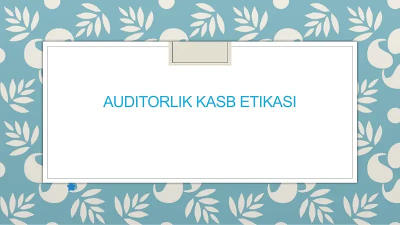 auditorlik kasb etikasi