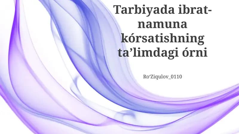Namunali rol modellar