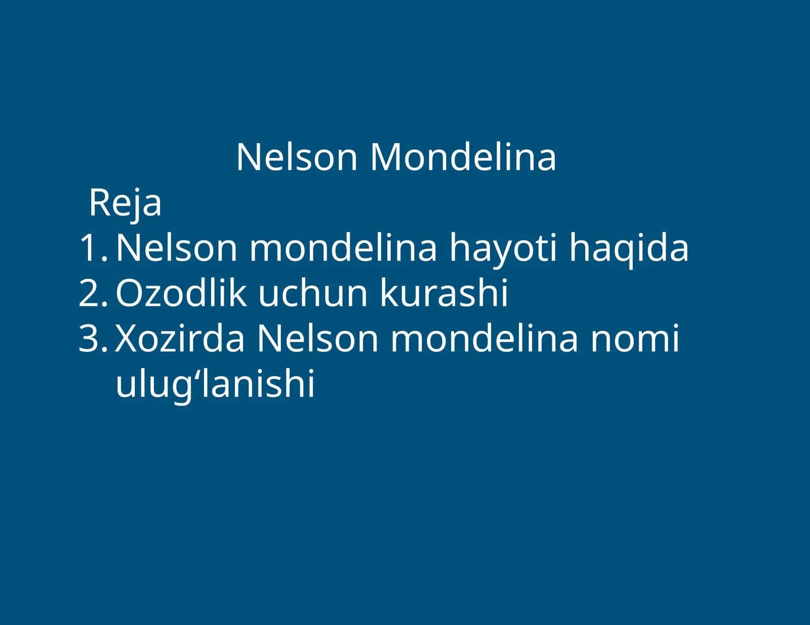 Nelson Mondelina Reja
