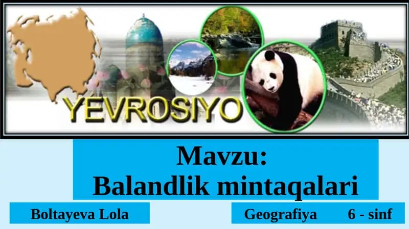 Balandlik mintaqalari