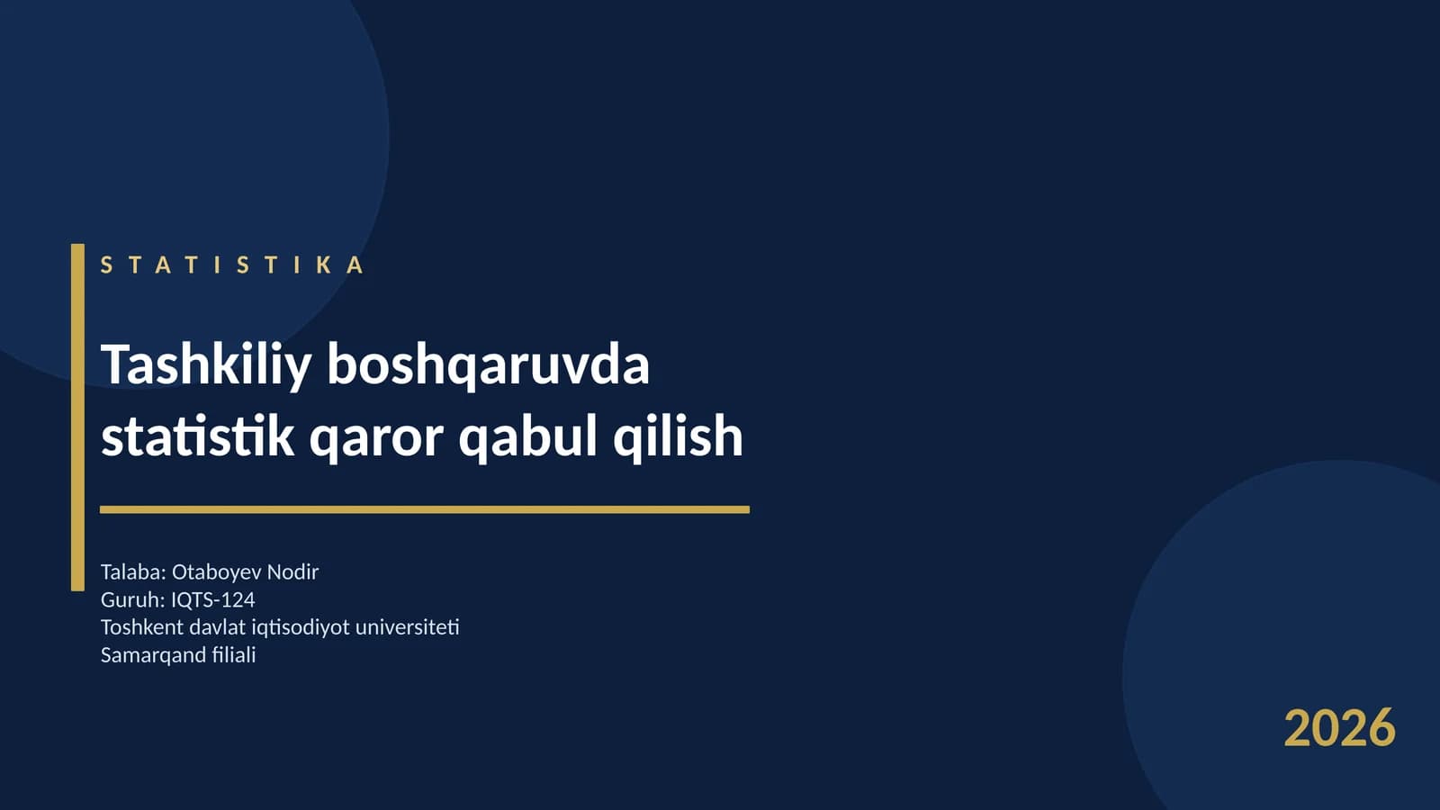 STATISTIKA