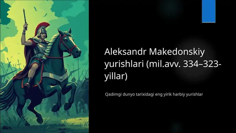 Aleksandr Makedonskiy yurishlari (mil.avv. 334–323-yillar)