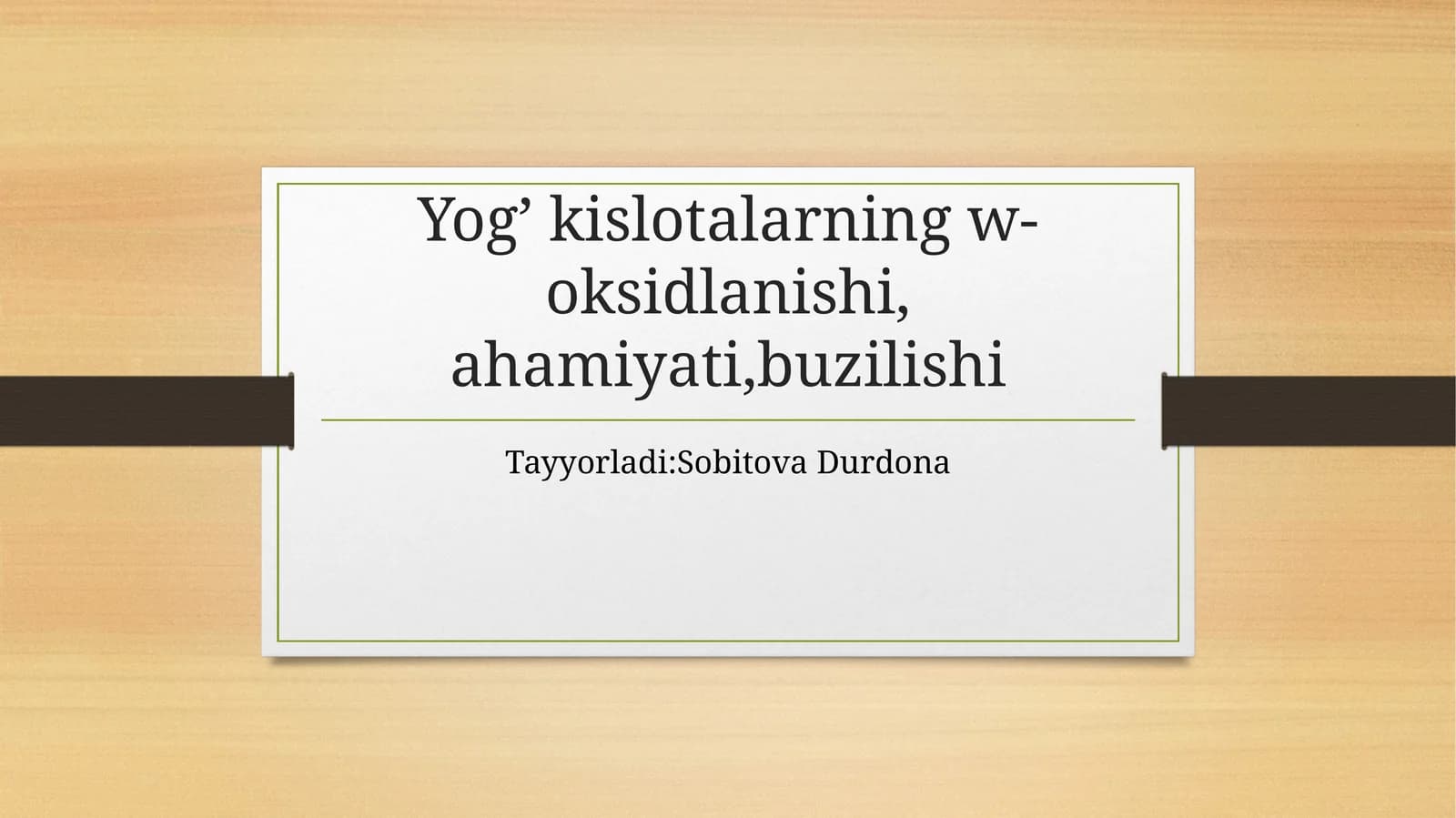 Yog’kislotalarning w-oksidlanishi, ahamiyati, buzilishi
