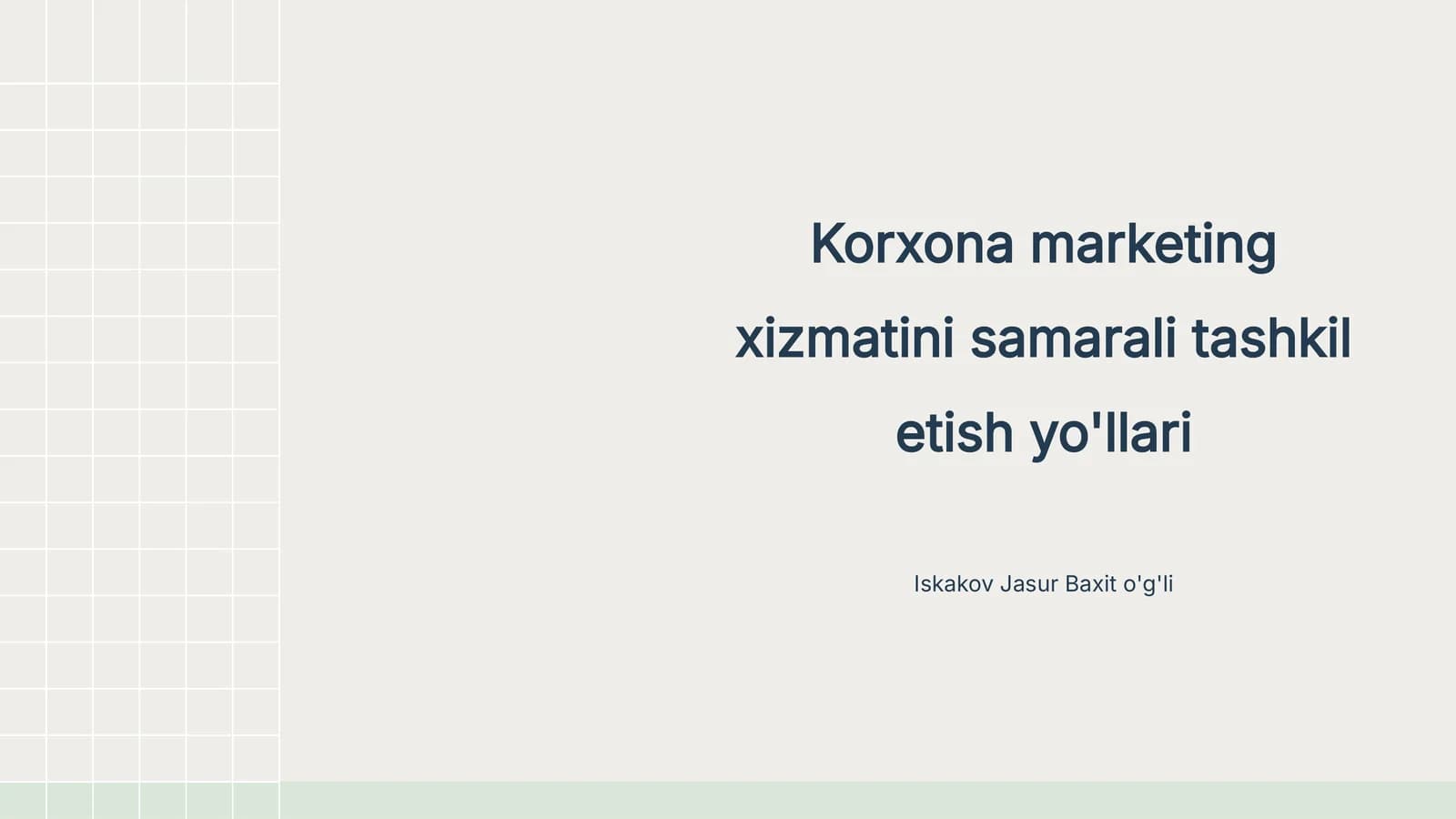 Korxona marketing xizmatini samarali tashkil etish yo'llari