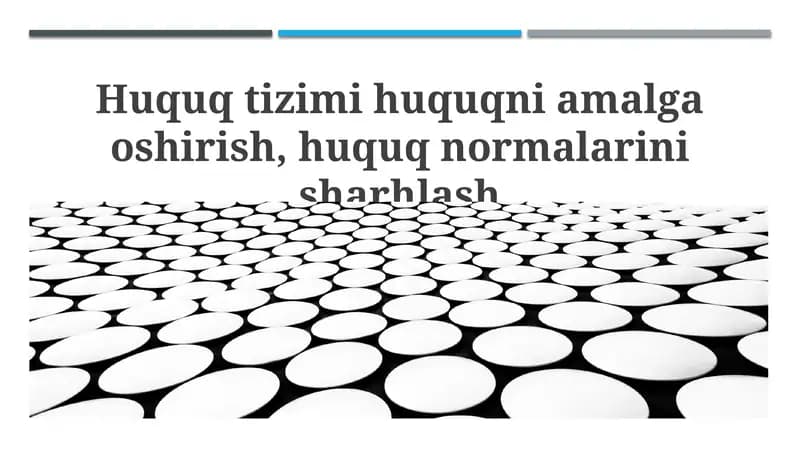 Huquqiy tizim: tushuncha va tuzilishi
