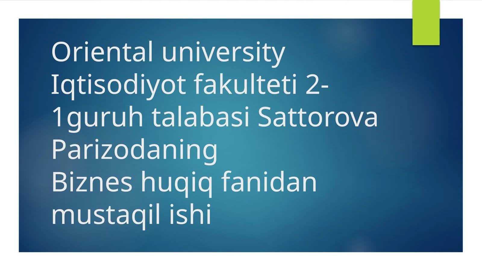 Qimmatliq og'ozlar bozorini tushunchasi