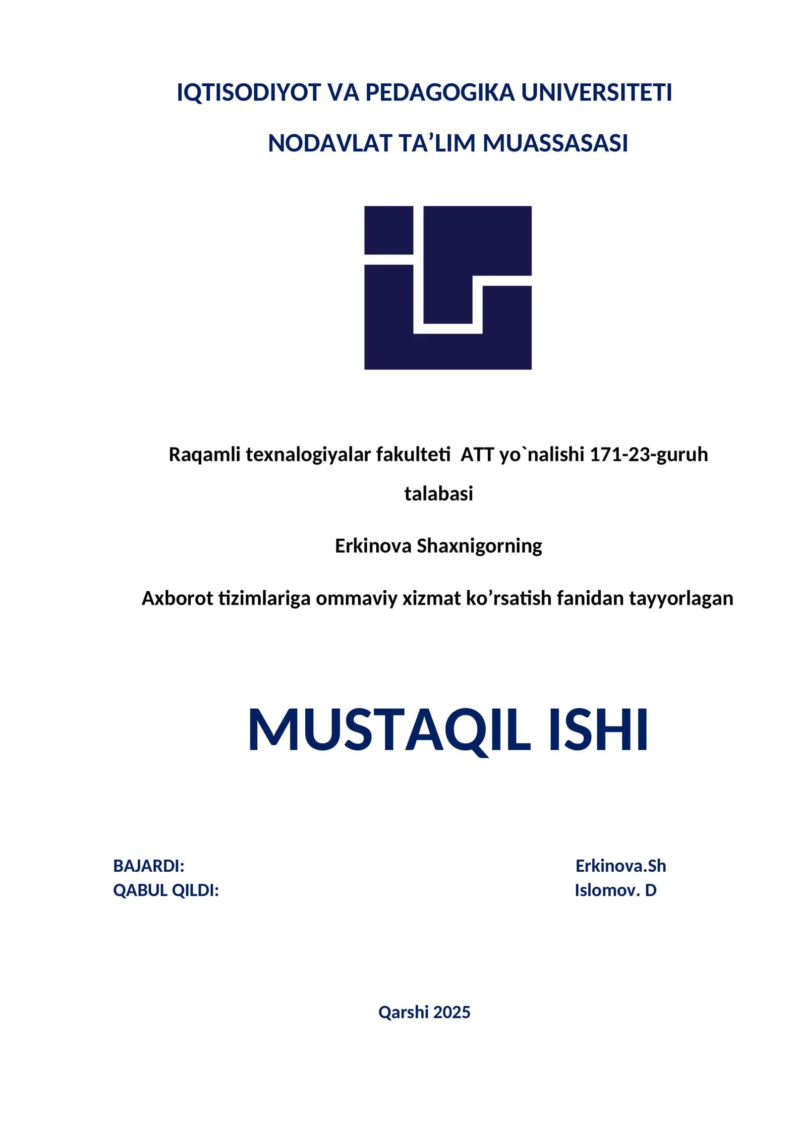 Navbat tizimlari haqida umumiy tushuncha