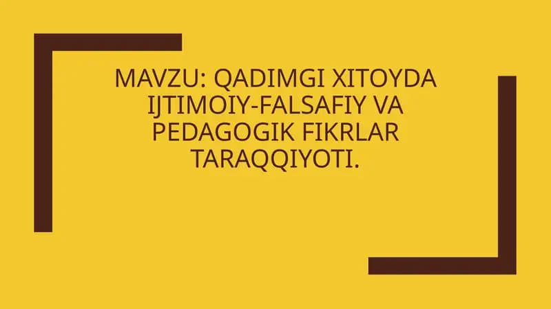 Konfutsiy ta'limoti
