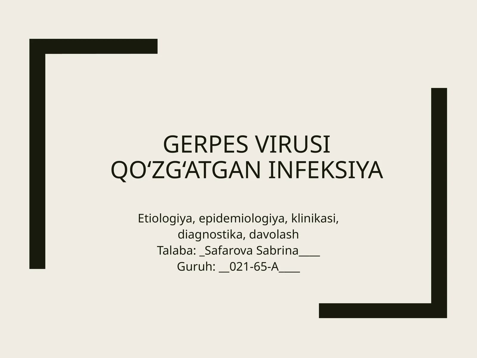 Gerpesvirusi qo‘zg‘atgan infeksiya