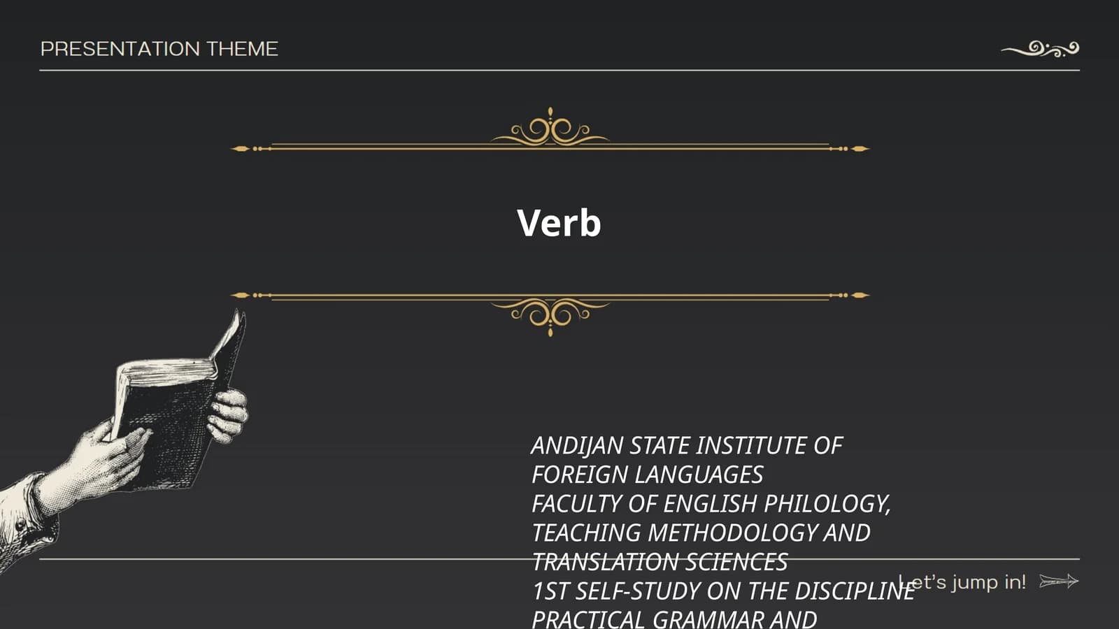 1ST SELF-STUDY ON THE DISCIPLINE PRACTICAL GRAMMAR AND PHONETICS