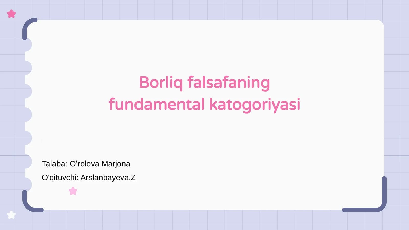 Borliq falsafaning fundamental katogoriyasi