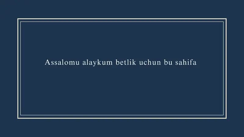 PYTON ALGORITMLAR ASOSLARI