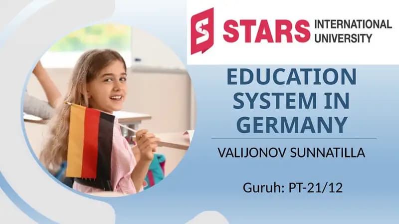 Education System in Germany