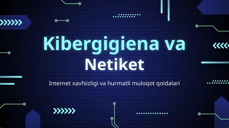 Kibergigiena va Netiket