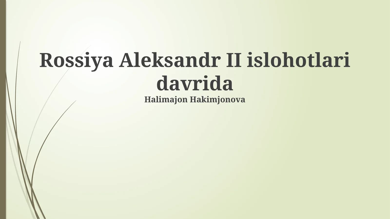 Rossiya Aleksandr II islohotlari davrida