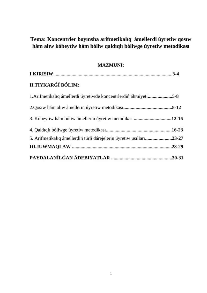 Kurs ishi