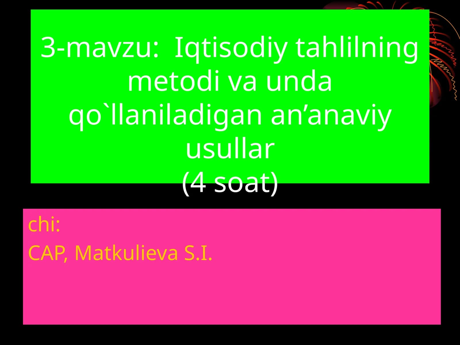 Iqtisоdiy tahlilning mеtоdi va unda qo`llaniladigan an’anaviy usullar